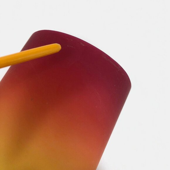 Hobbs Brockunier Wheeling Peachblow Satin Glass Tumbler - Picture 2 of 7